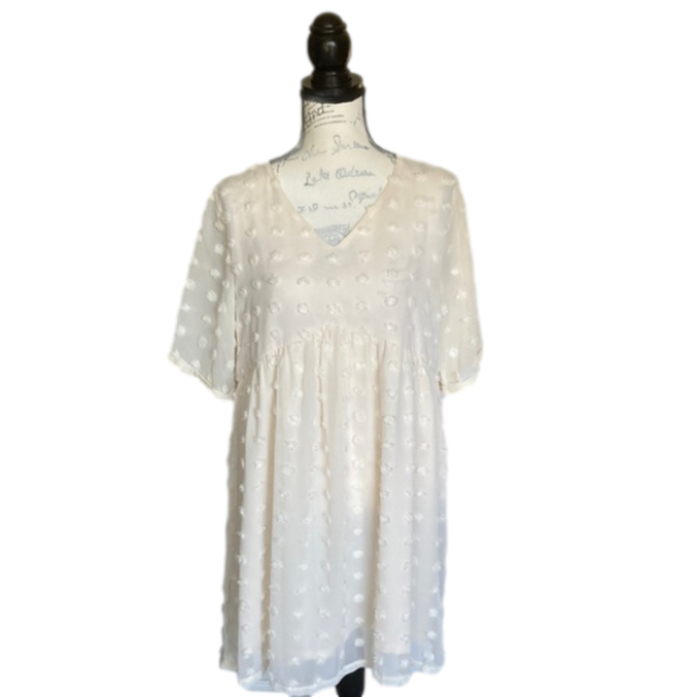 Nwt Grace Karin Swiss Dot Dress Size Large